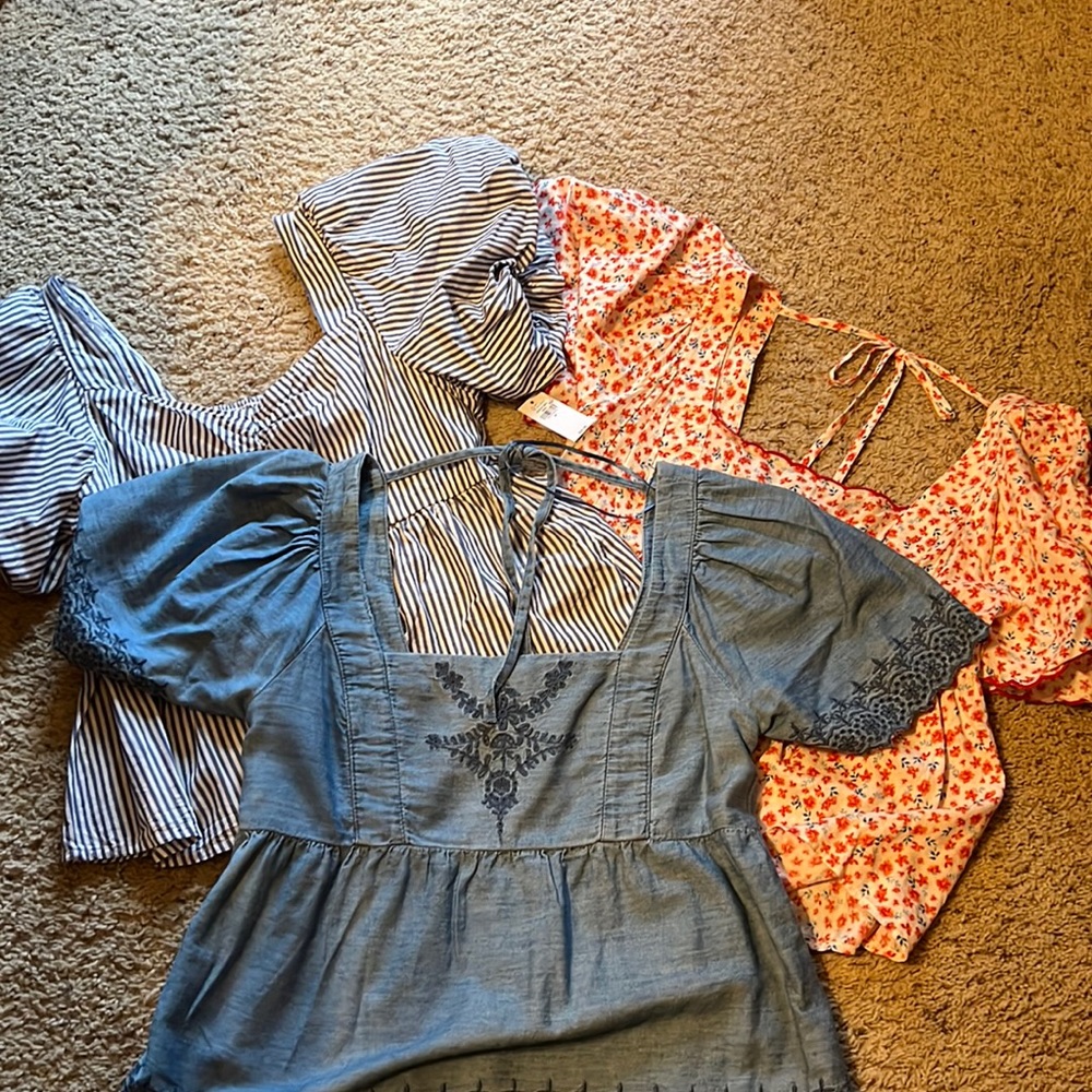 3 flouncy old navy tops sold as set